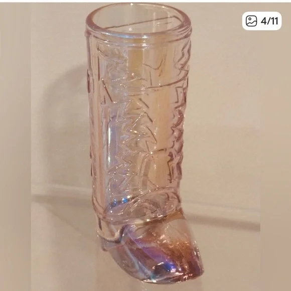 Iridescent Pink Cowboy Boot Shot Glasses - Set of 6 - Picture 5 of 8